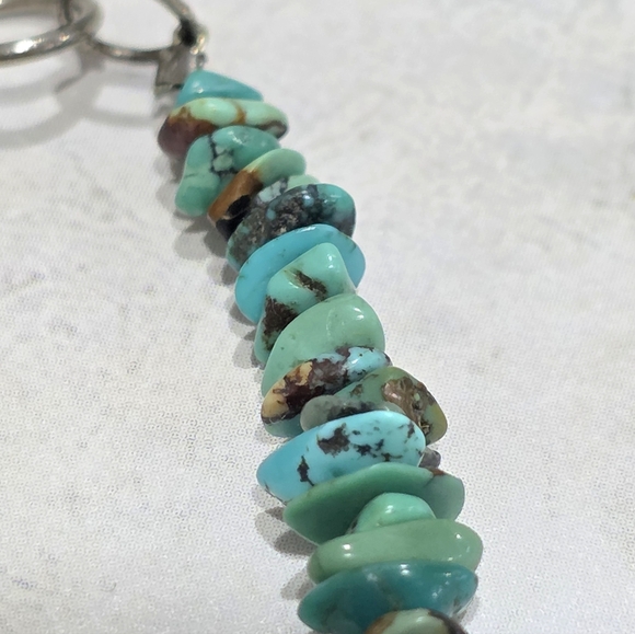 Turqouise Nuggets Sterling Silver Bracelet - Picture 4 of 6